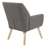 Armchair Likable fabric grey natural 67x89x86cm - Image 2