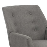 Armchair Likable fabric grey natural 67x89x86cm - Image 5