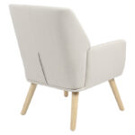Armchair Likable fabric ecru-natural 67x89x86cm - Слика 2