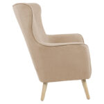 Armchair Insicive fabric natural-natural 72x89x105cm - Слика 4
