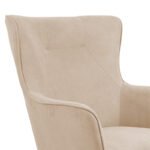 Armchair Insicive fabric natural-natural 72x89x105cm - Слика 6