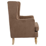 Armchair Efficient fabric brown-natural 72x97x100cm - Слика 3