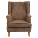 Armchair Efficient fabric brown-natural 72x97x100cm - Слика 4