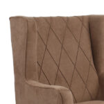 Armchair Efficient fabric brown-natural 72x97x100cm - Слика 5