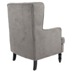 Armchair Efficient fabric grey-black 72x97x100cm - Image 2