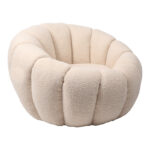 Фотелја Yannick boucle ткаенина беж 92x92x60cm
