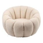 Armchair Yannick boucle fabric beige 92x92x60cm - Слика 3
