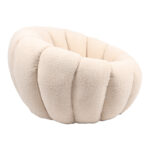 Armchair Yannick boucle fabric beige 92x92x60cm - Слика 4
