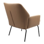 Armchair Kieran fabric brown black leg 67x89x86cm - Слика 2