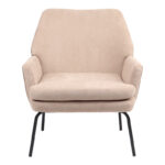 Armchair Kieran fabric brown black leg 67x89x86cm - Слика 3