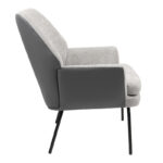 Armchair Kieran fabric gre- black leg 67x89x86cm - Слика 4