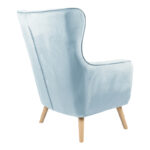 Armchair Insicive velvet mint-natural leg 72x89x105cm - Image 2