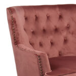 Armchair Keisi rotten apple velvet-rubberwood leg in natural color81.5x84x92.5cm - Слика 5