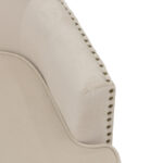 Armchair Keisi cream velvet-natural wooden leg 81.5x84x92.5cm - Image 6