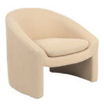 Armchair Mordak beige  fabric 82x72x74cm