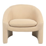 Armchair Mordak beige  fabric 82x72x74cm - Image 5