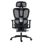 Office chair manager with footrest Verdant Premium Quality mesh black - Image 3