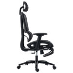Office chair manager with footrest Verdant Premium Quality mesh black - Image 4