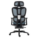 Office chair manager with footrest Verdant Premium Quality mesh blue - Image 3