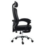 Office chair manager with footrest Titan Premium Quality fabric-mesh black - Слика 5