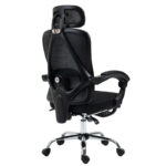 Office chair manager with footrest Titan Premium Quality fabric-mesh black - Слика 6