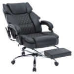 Director's office chair Thrive Premium Quality mechanism massage-heated back pu black - Слика 2