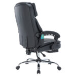 Director's office chair Thrive Premium Quality mechanism massage-heated back pu black - Слика 3