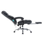 Director's office chair Thrive Premium Quality mechanism massage-heated back pu black - Слика 5