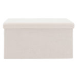 Stool-trunk Forward bouclé fabric ivory 76.5x38x37.5cm - Image 2