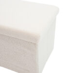 Stool-trunk Forward bouclé fabric ivory 76.5x38x37.5cm - Image 4