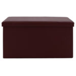 Stool-trunk Cooperation pu dark brown 6x38x38cm - Слика 2
