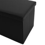 Stool-trunk Cooperation pu black 76x38x38cm - Слика 4
