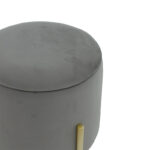 Stool Creativity velvet grey-golden D35x42cm - Слика 3
