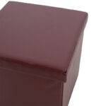 Stool-trunk Crystal pu dark brown 38x38x38cm - Image 4