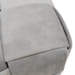 Ottoman Jisko grey velvet 38x38x40cm - Image 3