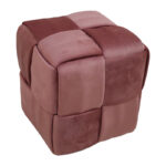 Ottoman Jisko rotten apple velvet 38x38x40cm