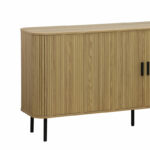 Buffet Scandi MDF natural color with black metal legs 170x45x80cm - Image 3