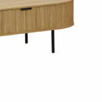 Coffee table Scandi MDF natural with metal legs 118x60x44cm - Слика 3