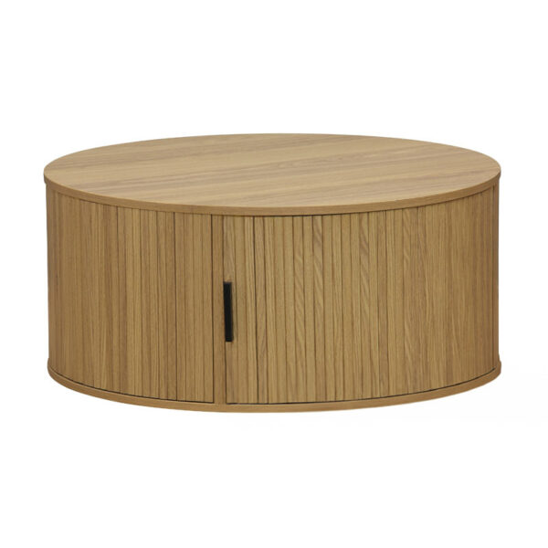 Масичка за кафе Scandi MDF во природна нијанса D80x35.5cm
