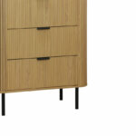 Chest of 4 drawers Scandi  in natural color 79x46x115cm - Image 4
