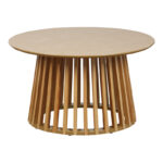 Coffee table Domonic mdf/pw in natural colour D80x45cm - Image 2