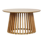 Coffee table Domonic mdf/pw in natural colour D80x45cm