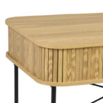 Work desk Scandi MDF/Metal in natural color with black metal legs 120x60x76.5cm - Image 5