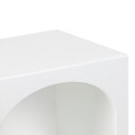 Nightstand Shelf Emersi MDF in white color 40x32x70cm - Image 4