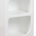 Nightstand Shelf Emersi MDF in white color 40x32x70cm - Image 5