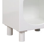 Nightstand Shelf Emersi MDF in white color 40x32x70cm - Image 6