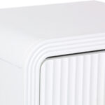 Nightstand Zeplen MDF in white color 40x30x53cm - Image 6