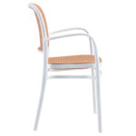 Armchair Juniper with UV protection PP beige-white 56χ52,5χ86,5cm - Image 4