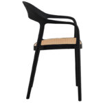 Armchair Ember with UV protection PP beige-black 52.5x56.5x81cm - Image 3