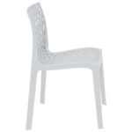 Chair Hush with UV protection PP white 50.5x54x79.5cm - Image 2